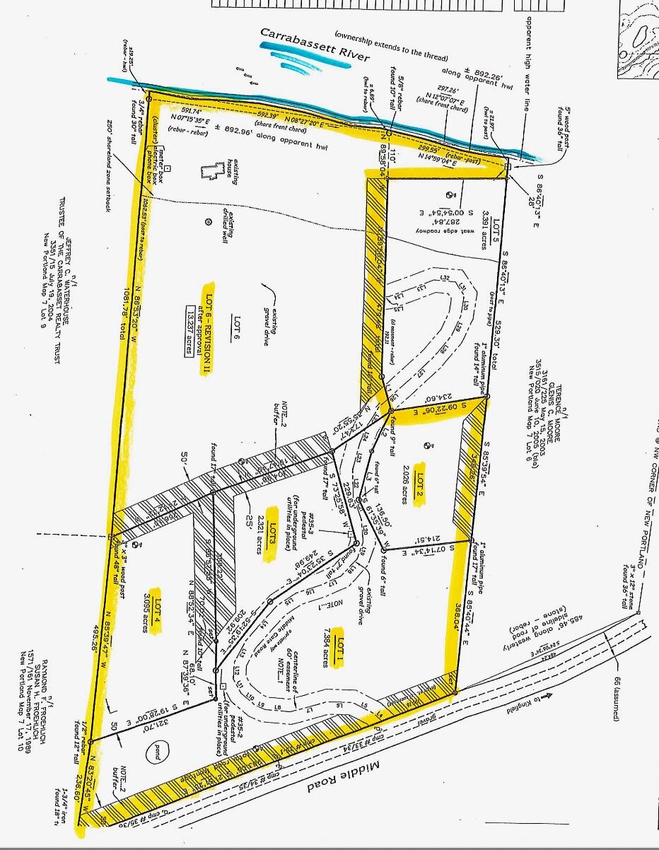 73 Middlegate Lane New Portland, ME 04961 - Photo 45 of 54 Middlegate Survey (Lots 12346)