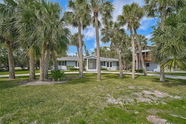 a view of a house with a yard patio and swimming pool