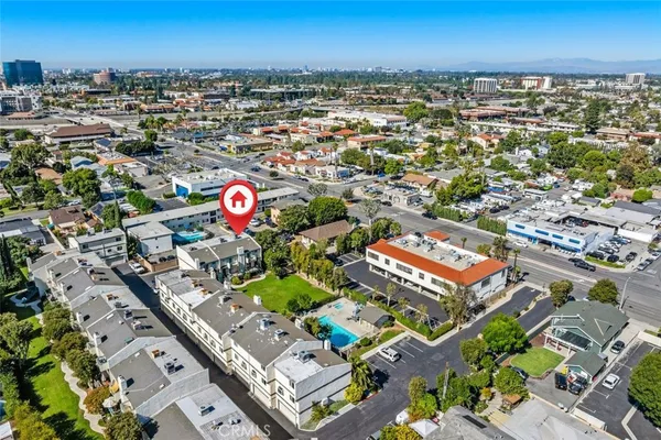 an aerial view of a city
