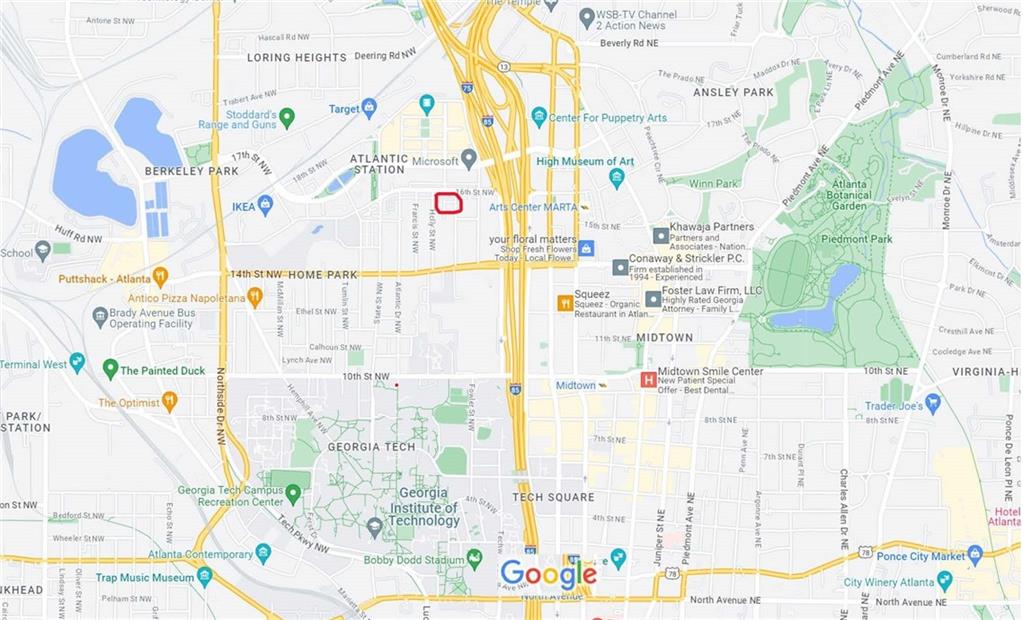 1267 Lyle Place Northwest Atlanta, GA 30318 - Photo 3 of 8 a view of a city from a dining room