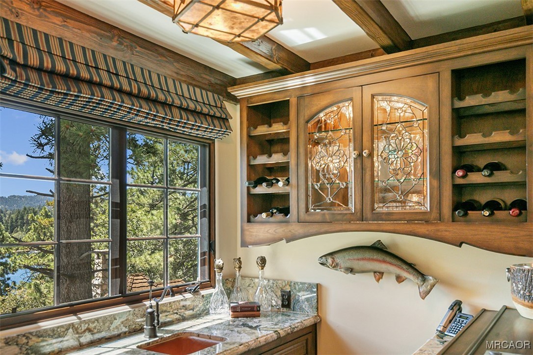 28087 North Shore Road Lake Arrowhead, CA 92352 - Photo 16 of 48 a front door view with a outdoor space