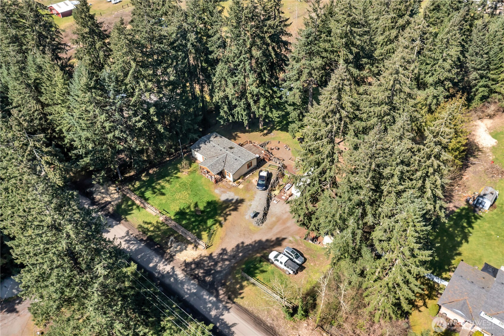 1507 286th Street East Roy, WA 98580 - Photo 1 of 22 an aerial view of residential house with outdoor space