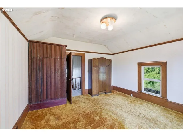 a view interior of a house with an entryway door