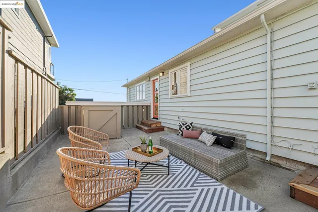 an aerial view of house with outdoor space