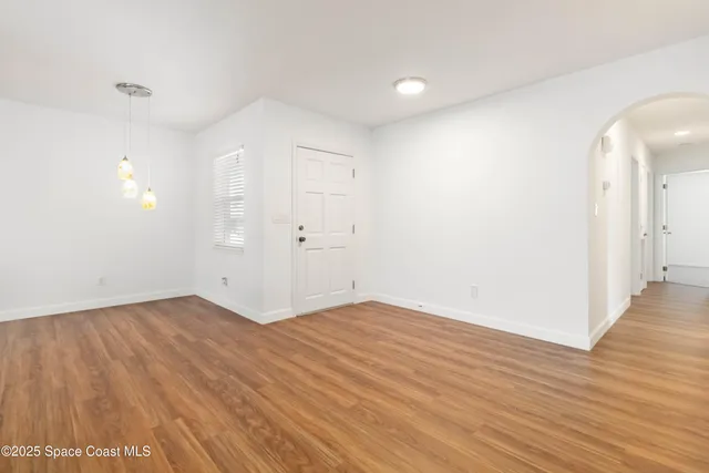 wooden floor in an empty room