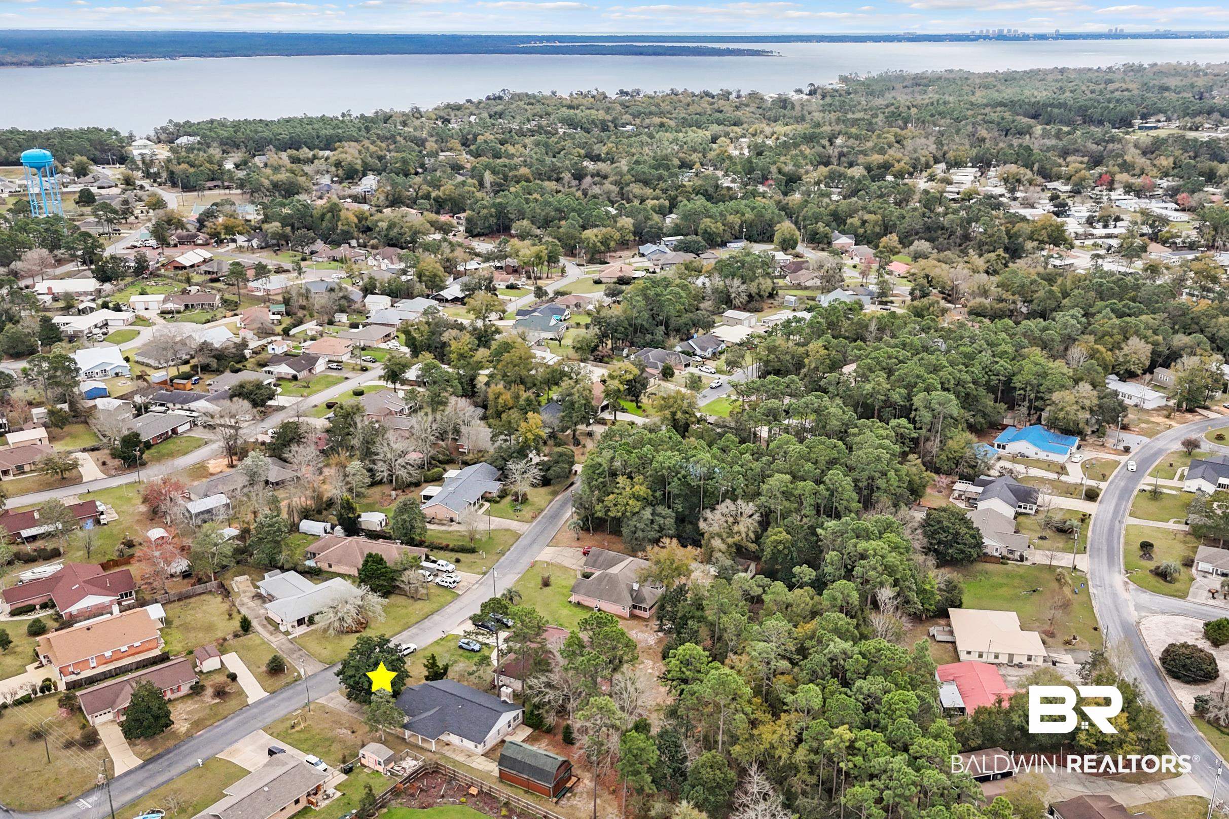 2673 Pine Ridge Drive Lillian, AL 36549 - Photo 34 of 38 Aerial view with a residential view and a water view
