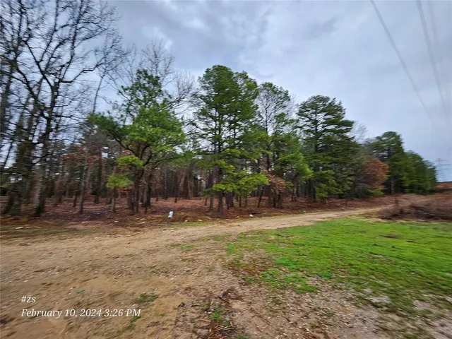 a view of road with trees