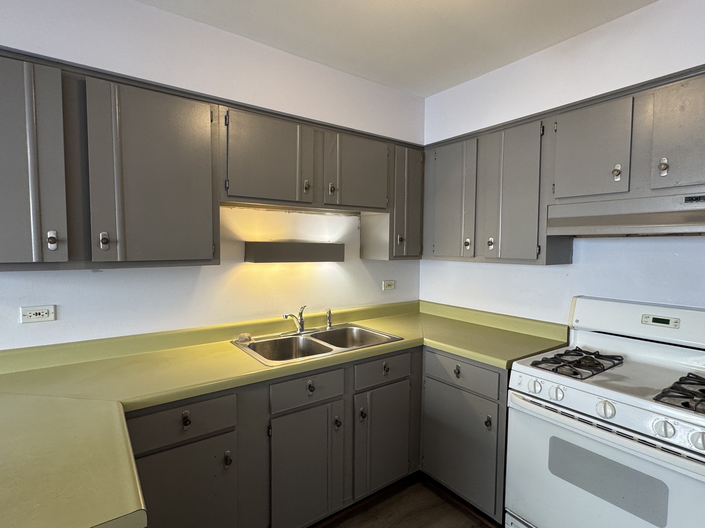 4512 Grove Avenue, Unit 1N Brookfield, IL 60513 - Photo 7 of 10 a kitchen with a sink stove and cabinets