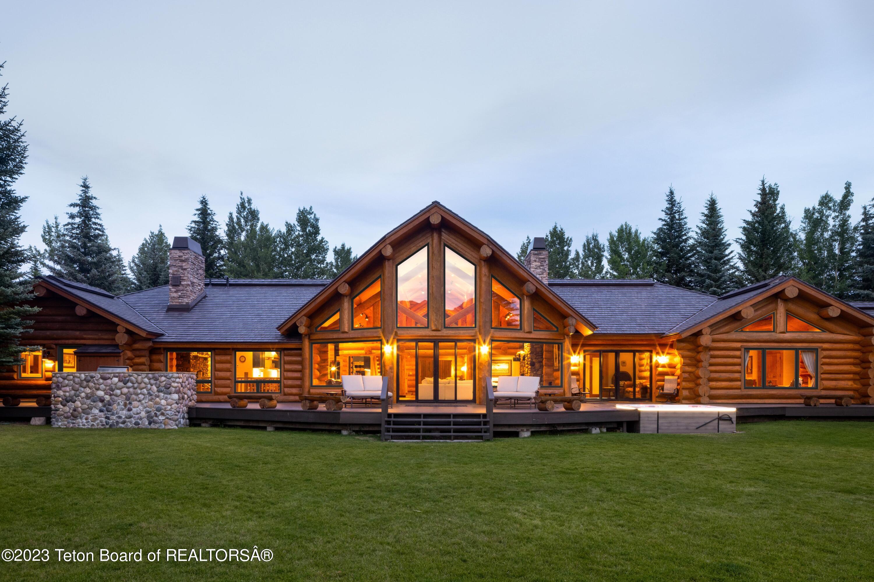 6595 North Upper Cascade Drive Jackson, WY 83001 - Photo 1 of 1 Rear Exterior