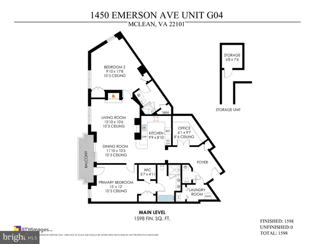 $1,099,000 | 1450 Emerson Avenue, Unit G044, McLean, VA 22101