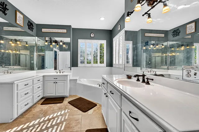 a view of a park with slide