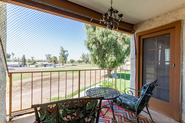 a outdoor living space with furniture