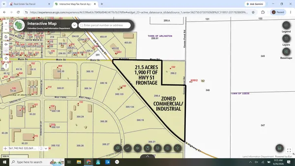$2,415,000 | 20.96-ac Highway 51, Arlington, WI 53911