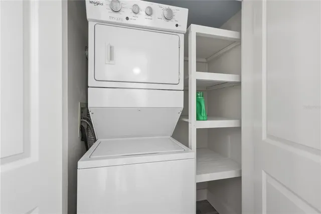 a close up of a washer and dryer