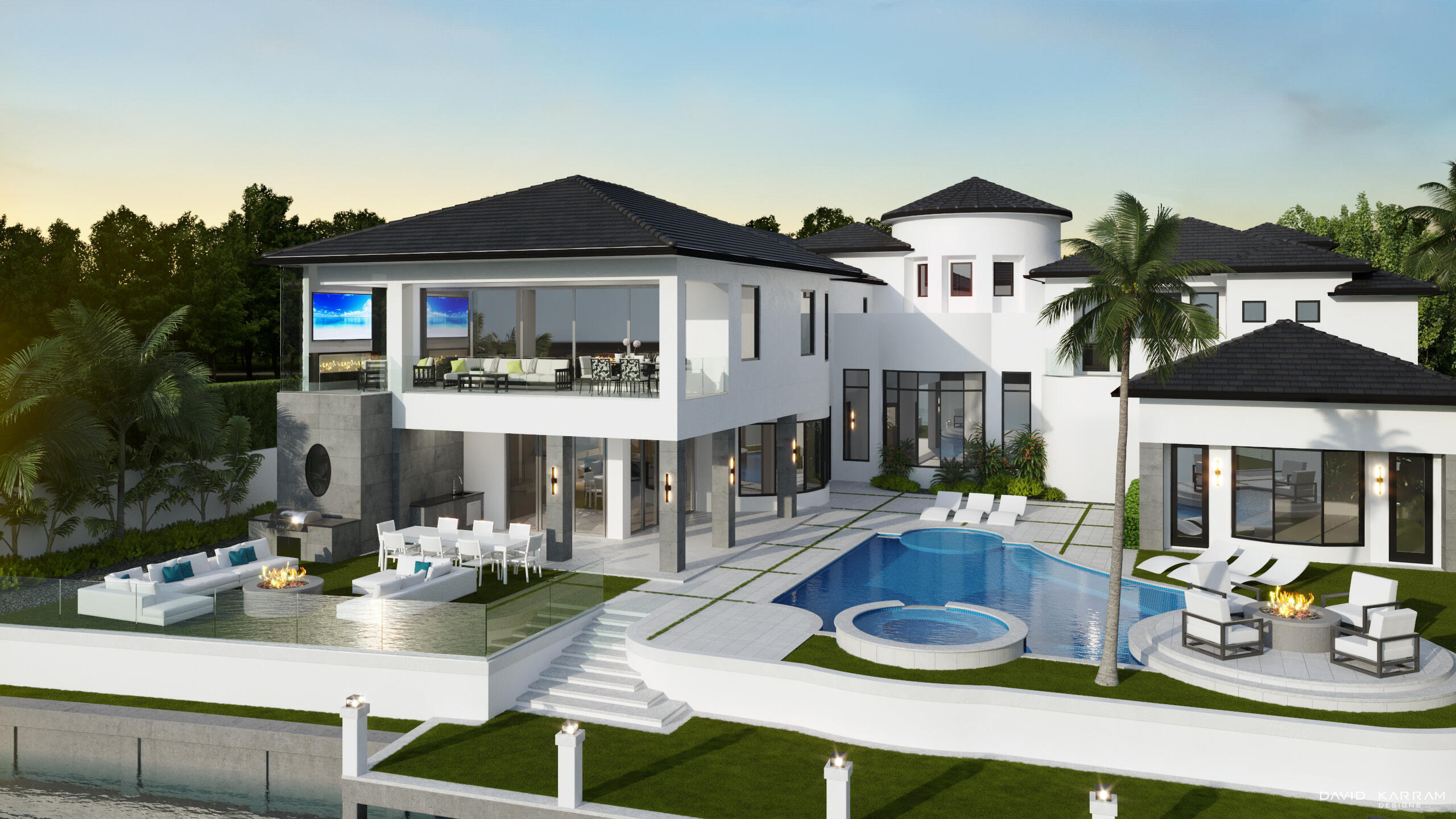 419 East Coconut Palm Road Boca Raton, FL 33432 - Photo 17 of 21 a front view of house and yard with seating space