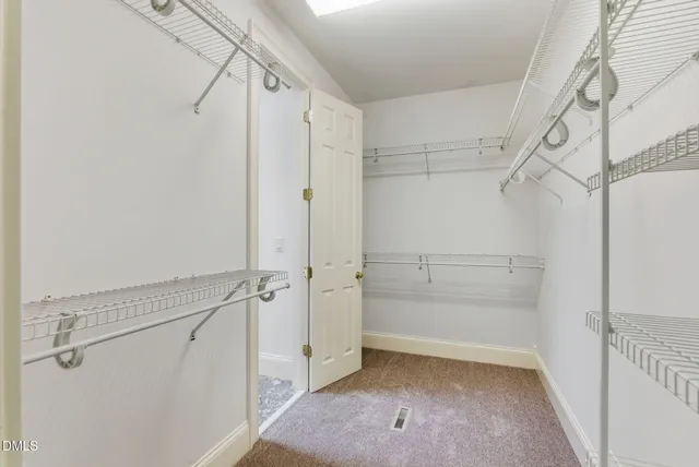 a view of a walk in closet
