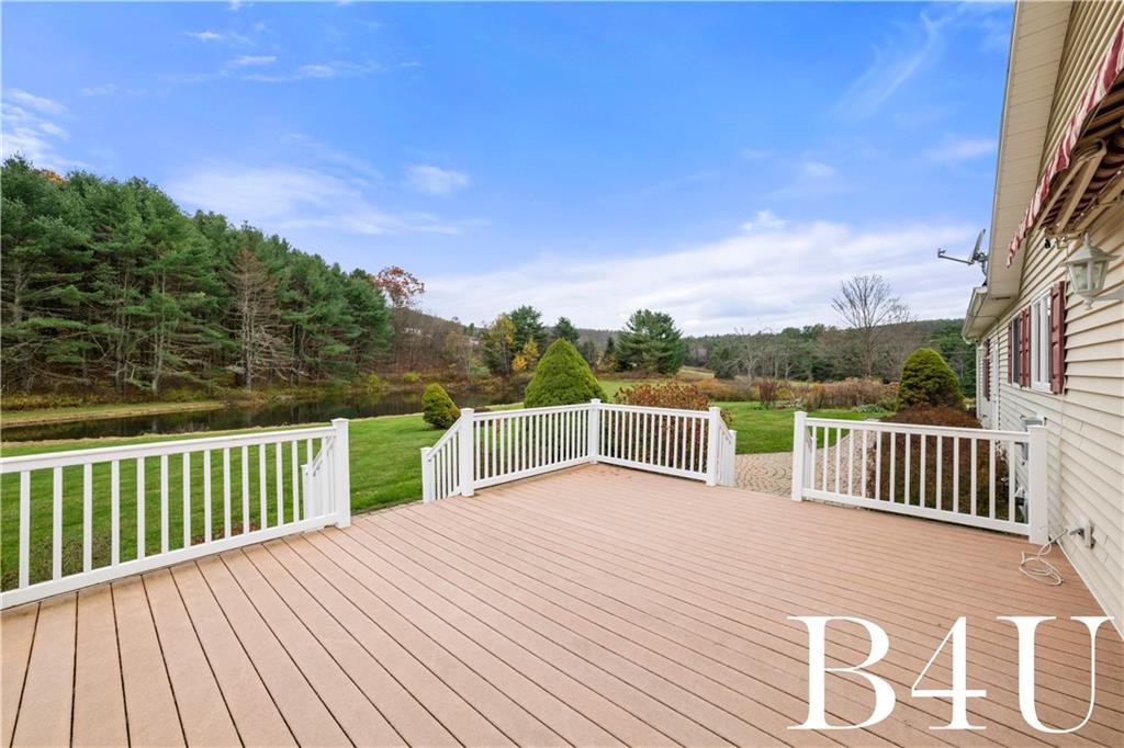 442 Fox Road Otego, NY 13825 - Photo 34 of 40 a view of a balcony with wooden floor and fence