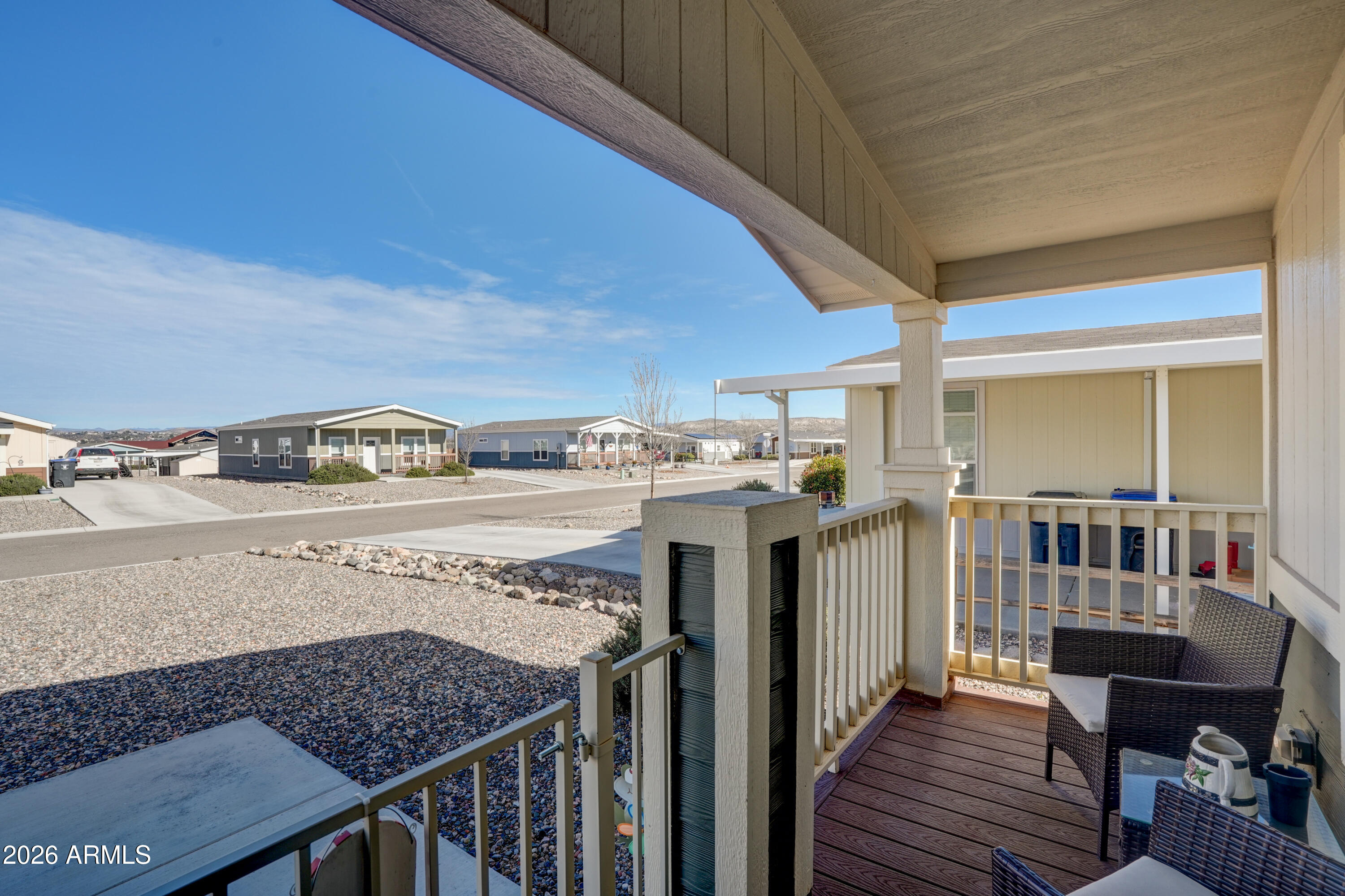 1159 Wheeler Road Camp Verde, AZ 86322 - Photo 5 of 13 a view of a balcony with furniture and stove