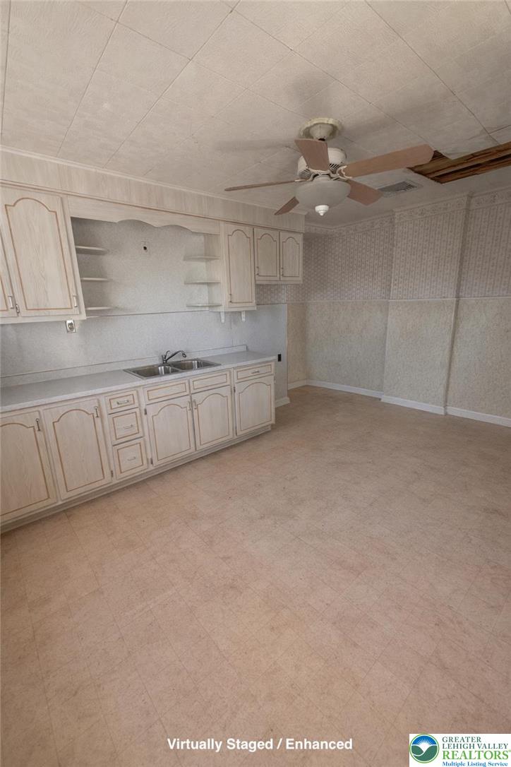 935 Easton Road Hellertown, PA 18055 - Photo 14 of 29 a view of a kitchen with marble kitchen and cabinets