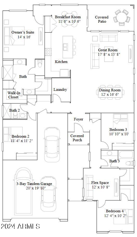 3174 West Peak View Road Phoenix, AZ 85083 - Photo 23 of 23 Aspen Floorplan