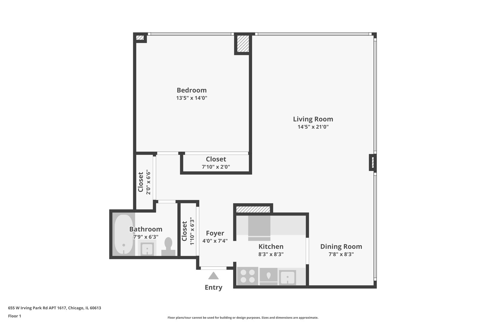 655 West Irving Park Road, Unit 1617 Chicago, IL 60613 - Photo 21 of 44 Gallery Image 21