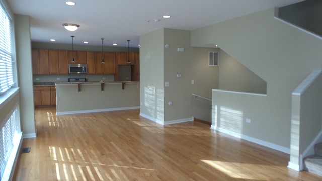 1244 West Monroe Street, Unit 1 Chicago, IL 60607 - Photo 18 of 25 a view of kitchen with cabinets and wooden floor