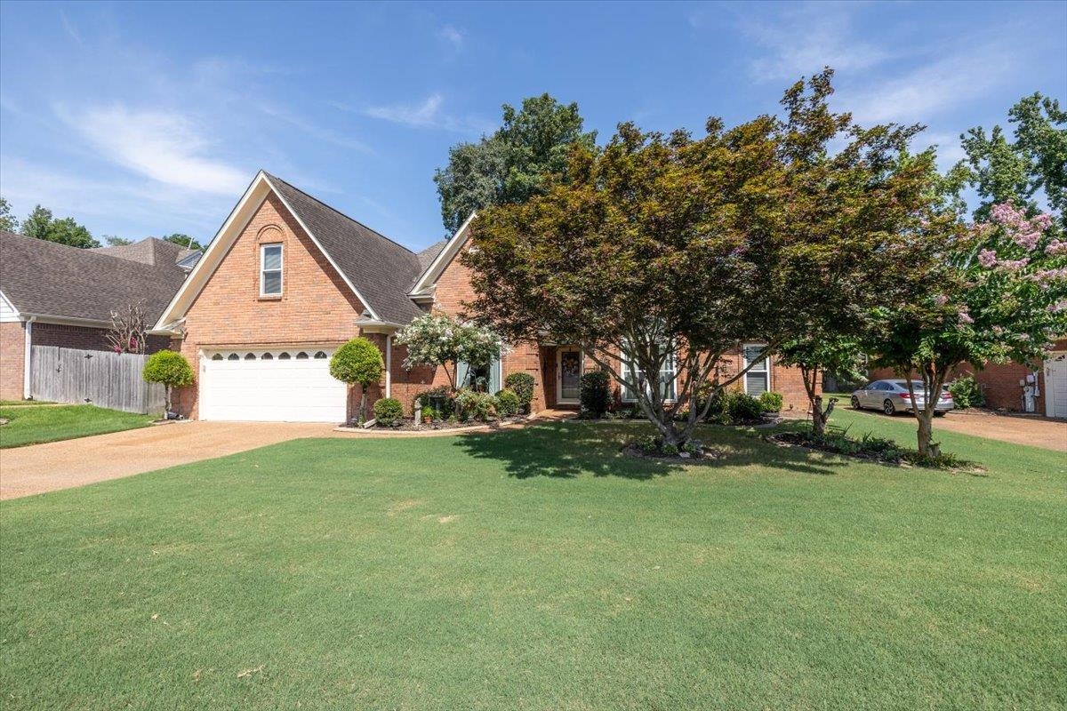 3169 Hedgemore Cove Bartlett, TN 38135 - Photo 30 of 31 a front view of a house with a yard and trees