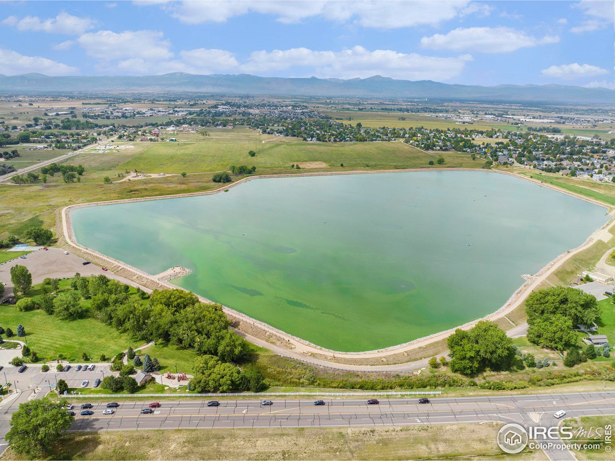 5740 High Street Frederick, CO 80504 - Photo 34 of 34 an aerial view of ocean and residential houses