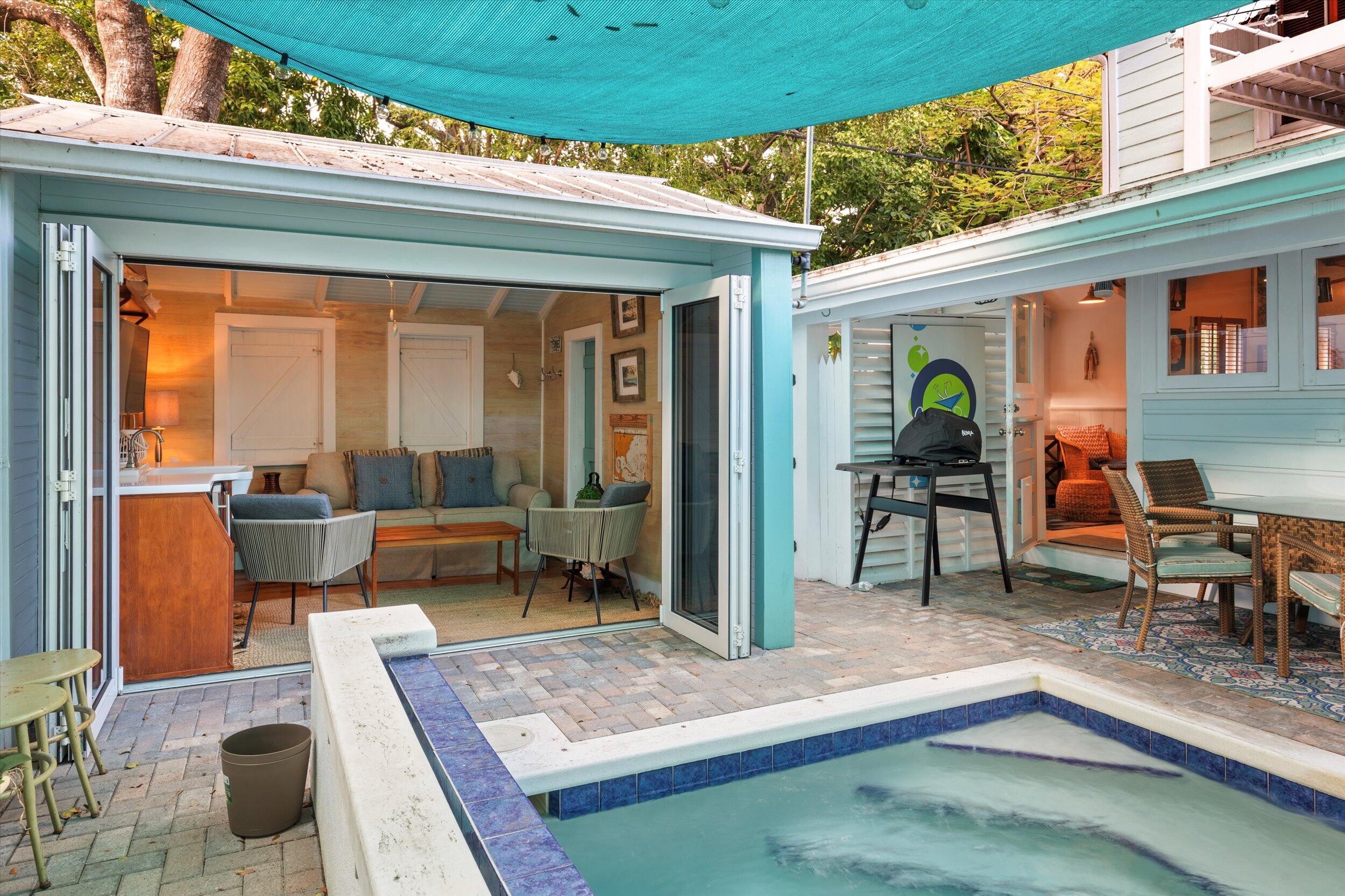 626 Margaret Street Key West, FL 33040 - Photo 26 of 45 a view of living room and patio