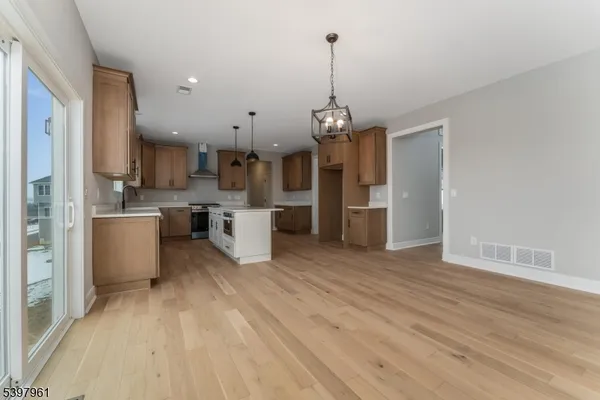 a workspace with furniture and a window