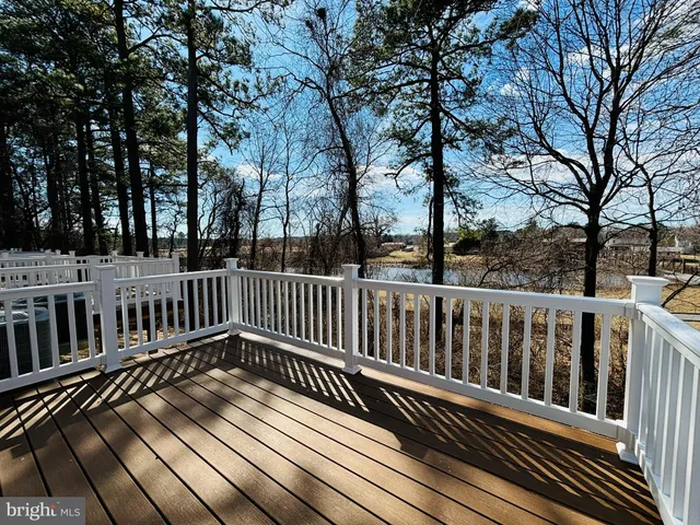 a view of a wooden roof deck