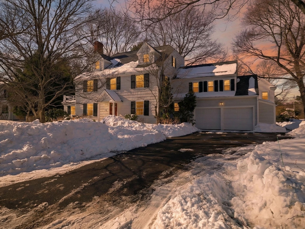 5 Tennyson Road Wellesley, MA 02481 - Photo 23 of 28 a front view of a house with a yard