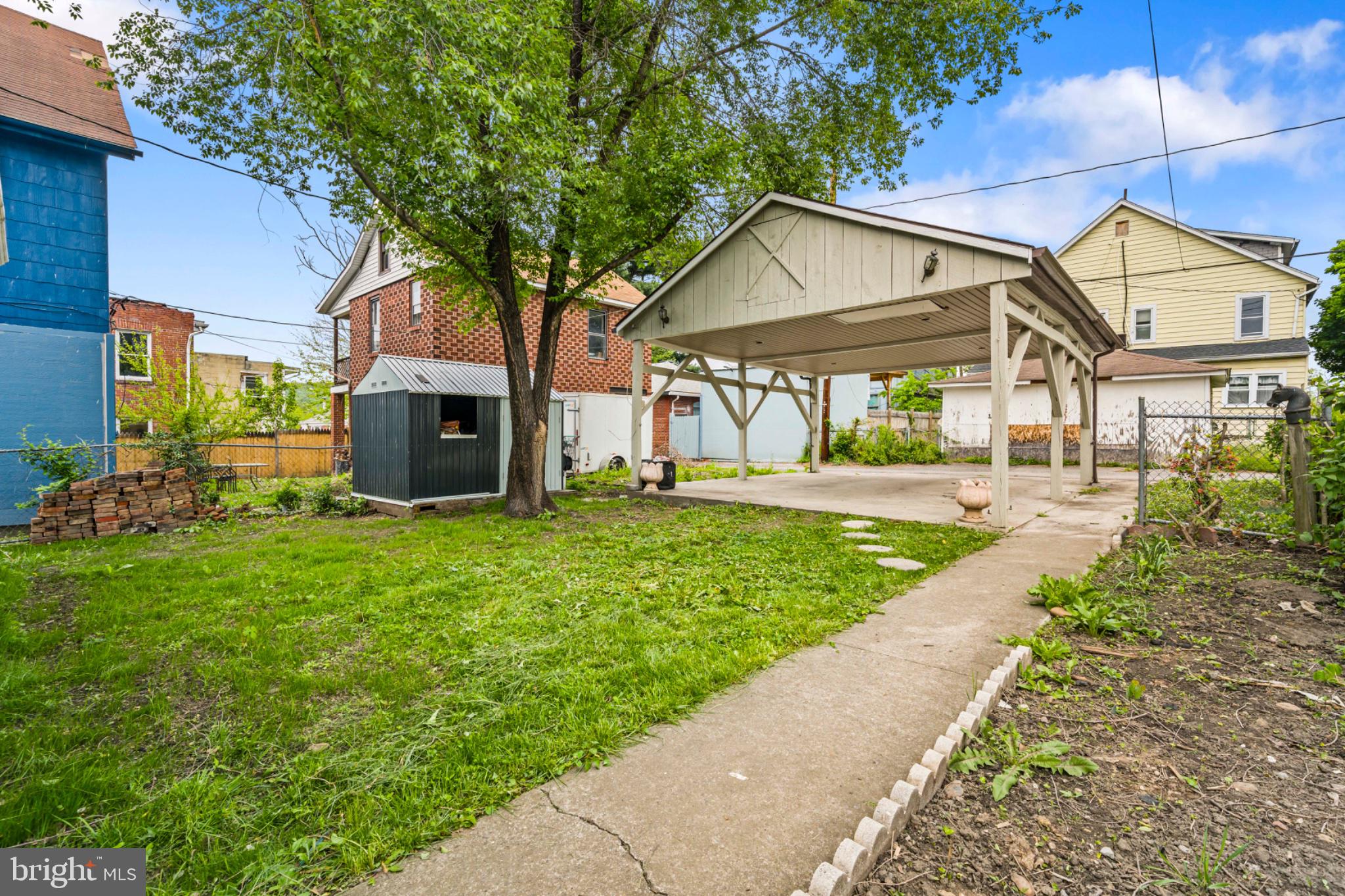 46 Boone Street Cumberland, MD 21502 - Photo 31 of 35 Spacious backyard with covered parking.