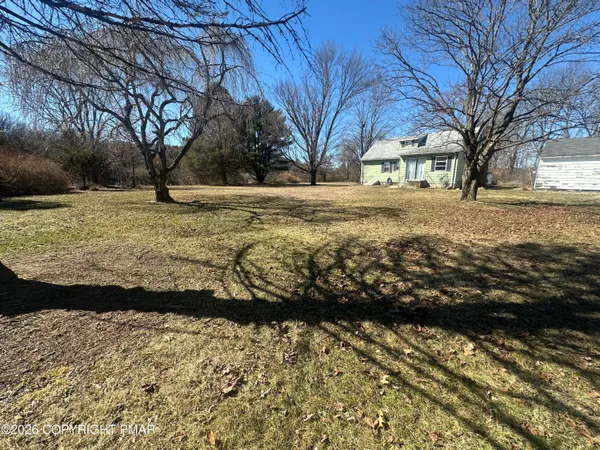 a view of open space with yard