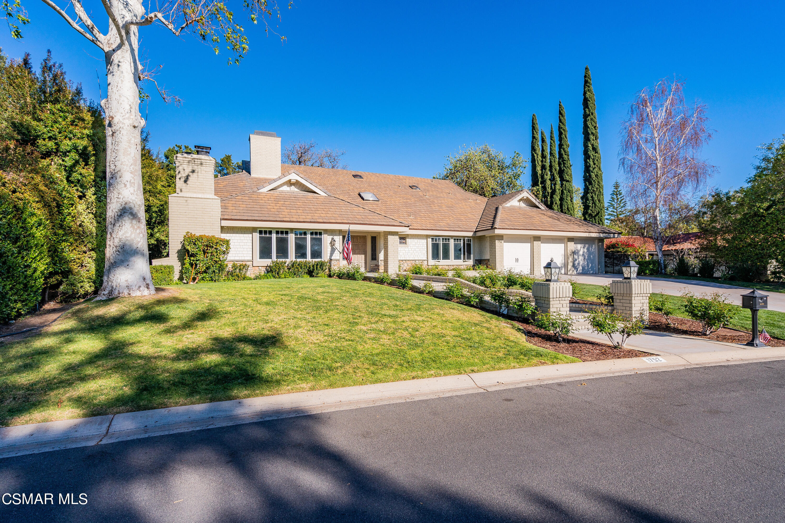 1752 Upper Ranch Road Westlake Village, CA 91362 - Photo 33 of 37 a front view of a house with a yard