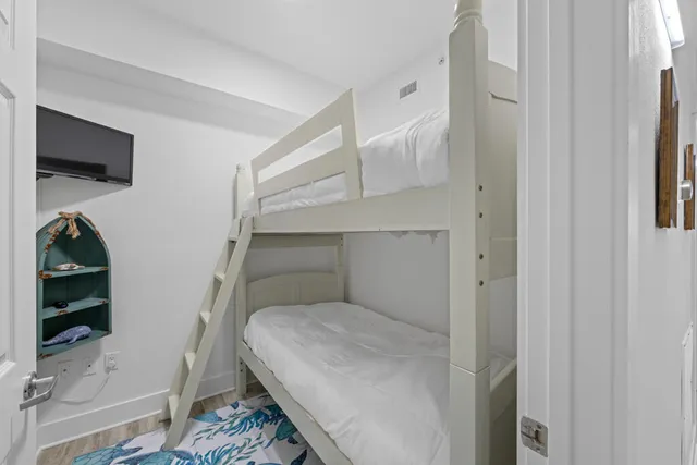 front view of a building with swimming pool