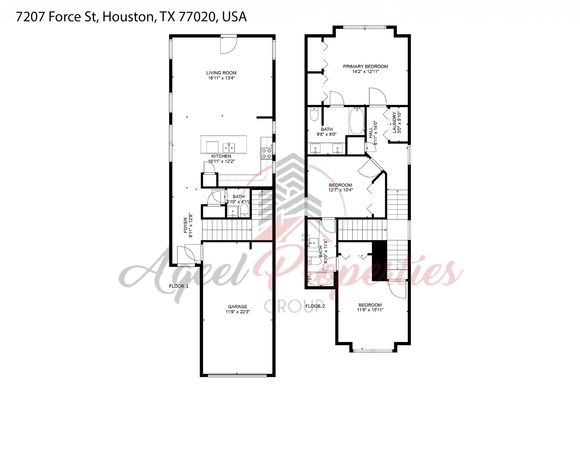 7207 Force Street Houston, TX 77020 - Photo 28 of 29 Floor Plan