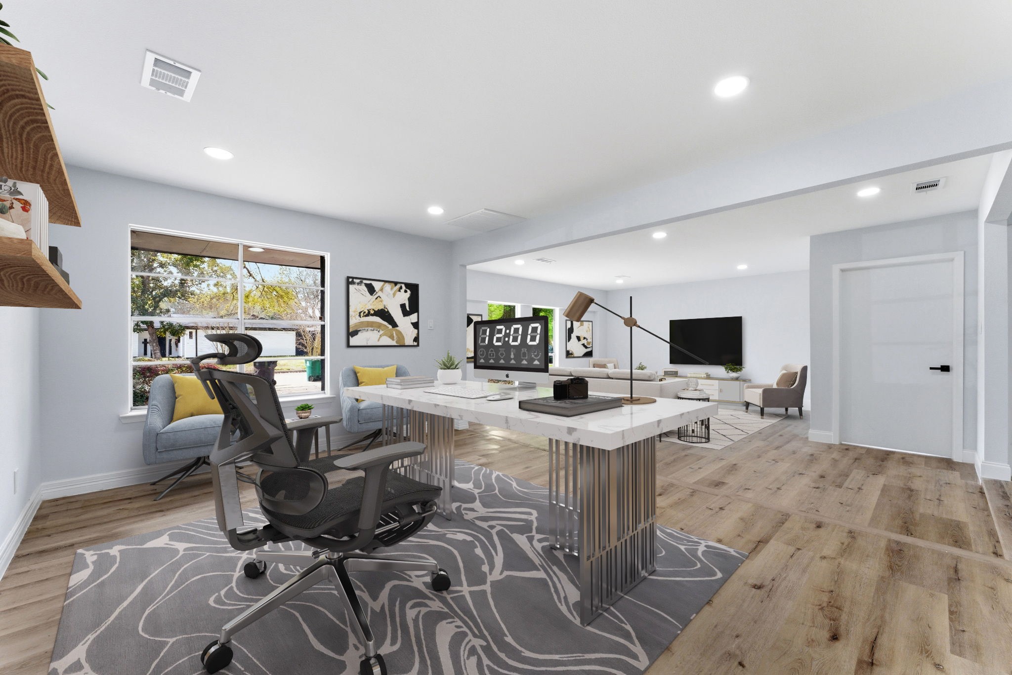 910 Beaver Bend Road Houston, TX 77088 - Photo 12 of 48 Whether it’s a home office, creative studio, or flex space, this area adapts beautifully to your lifestyle. **Virtually Staged**