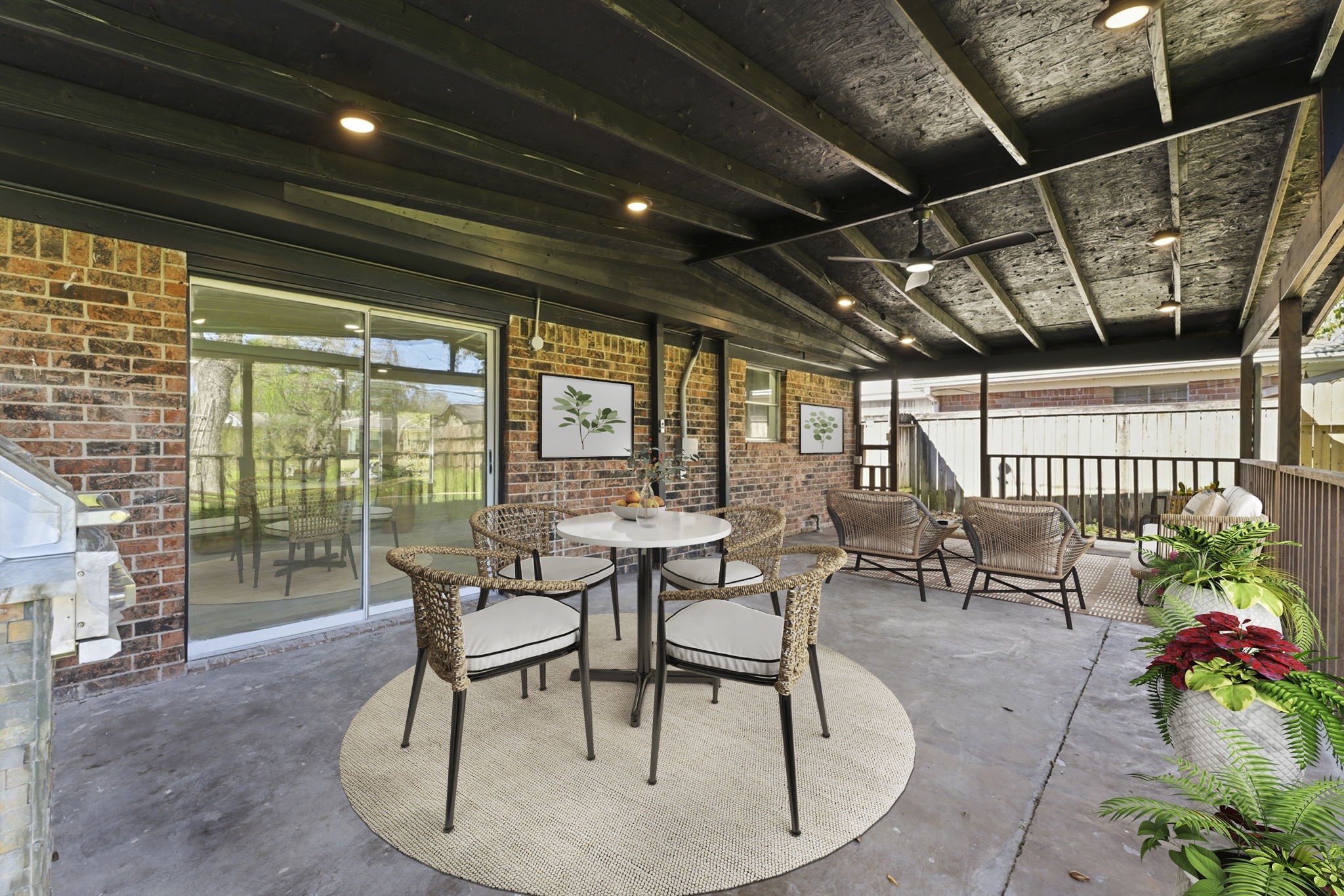 910 Beaver Bend Road Houston, TX 77088 - Photo 28 of 48 a view of a dining room with furniture window and outside view