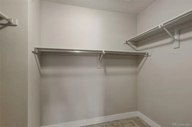 a close view of closet