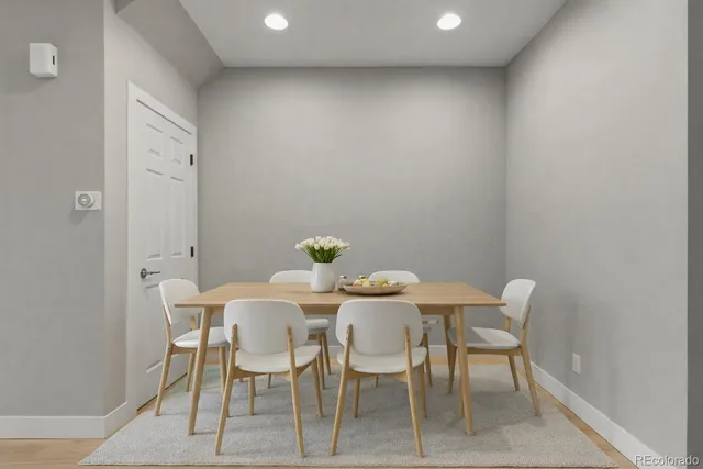 a view of hallway with washer and dryer