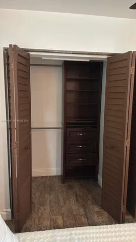 a view of walk in closet