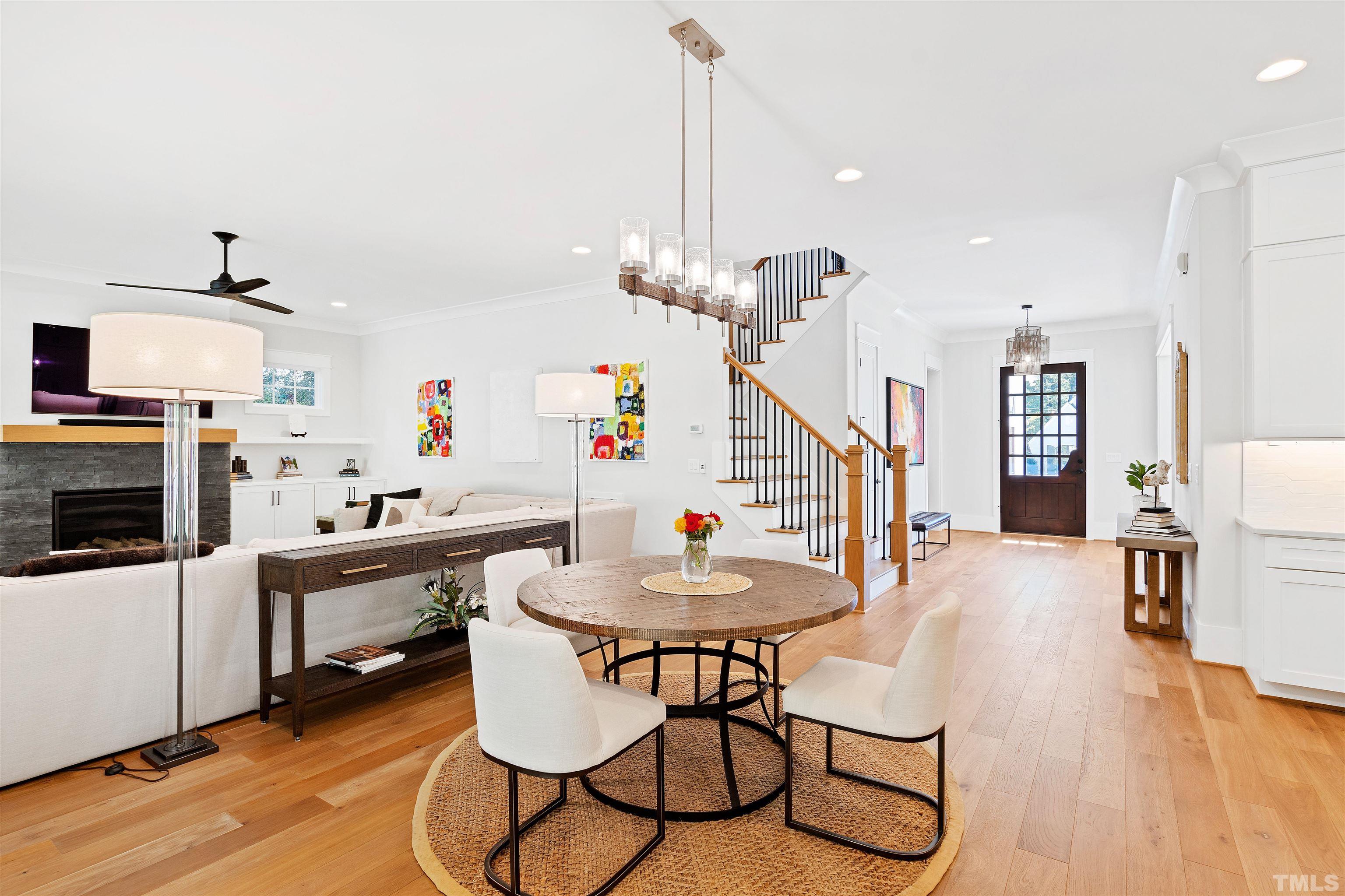 3512 Catalano Drive Raleigh, NC 27607 - Photo 17 of 64 a dining room with furniture and wooden floor