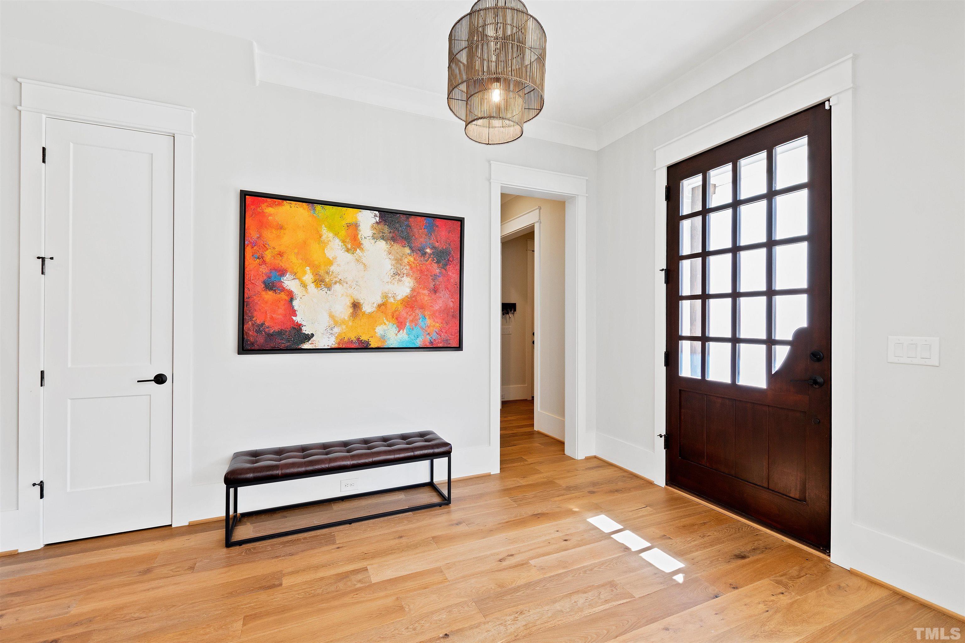 3512 Catalano Drive Raleigh, NC 27607 - Photo 9 of 64 wooden floor with a workspace