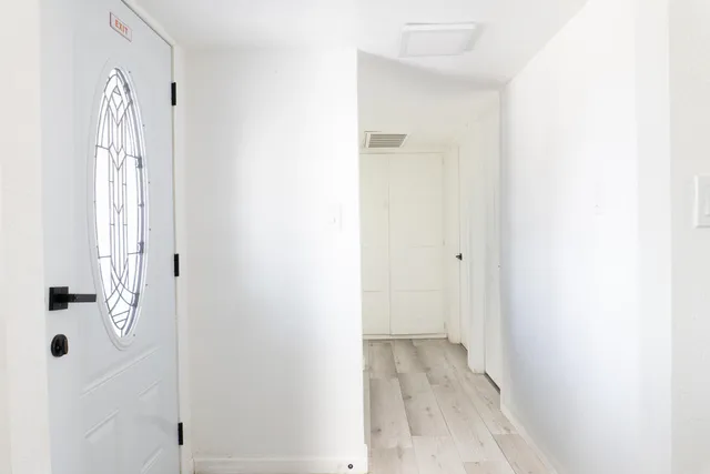 a view of a bathroom with a shower