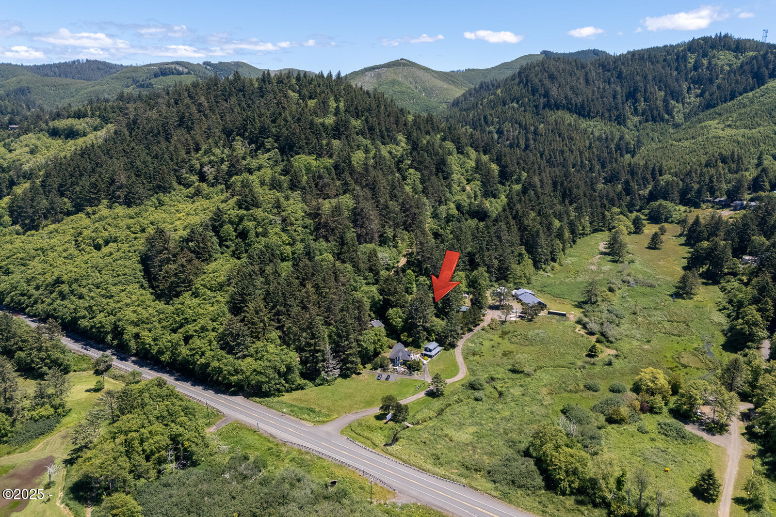 4850 Schoolhouse Road Neskowin, OR 97149 - Photo 32 of 33 Drone to the East