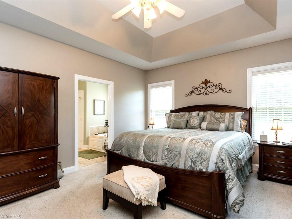 4202 Burch Bridge Road Burlington, NC 27217 - Photo 9 of 24 Tray Ceiling in the 1st Floor Master Bedroom