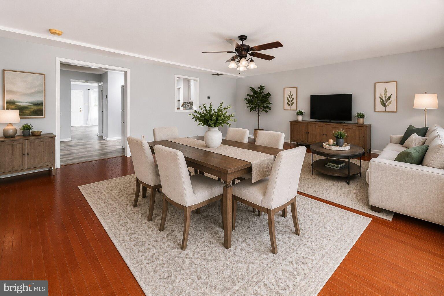 3961 Rectortown Road Marshall, VA 20115 - Photo 12 of 38 Dining/Family Room virtually staged