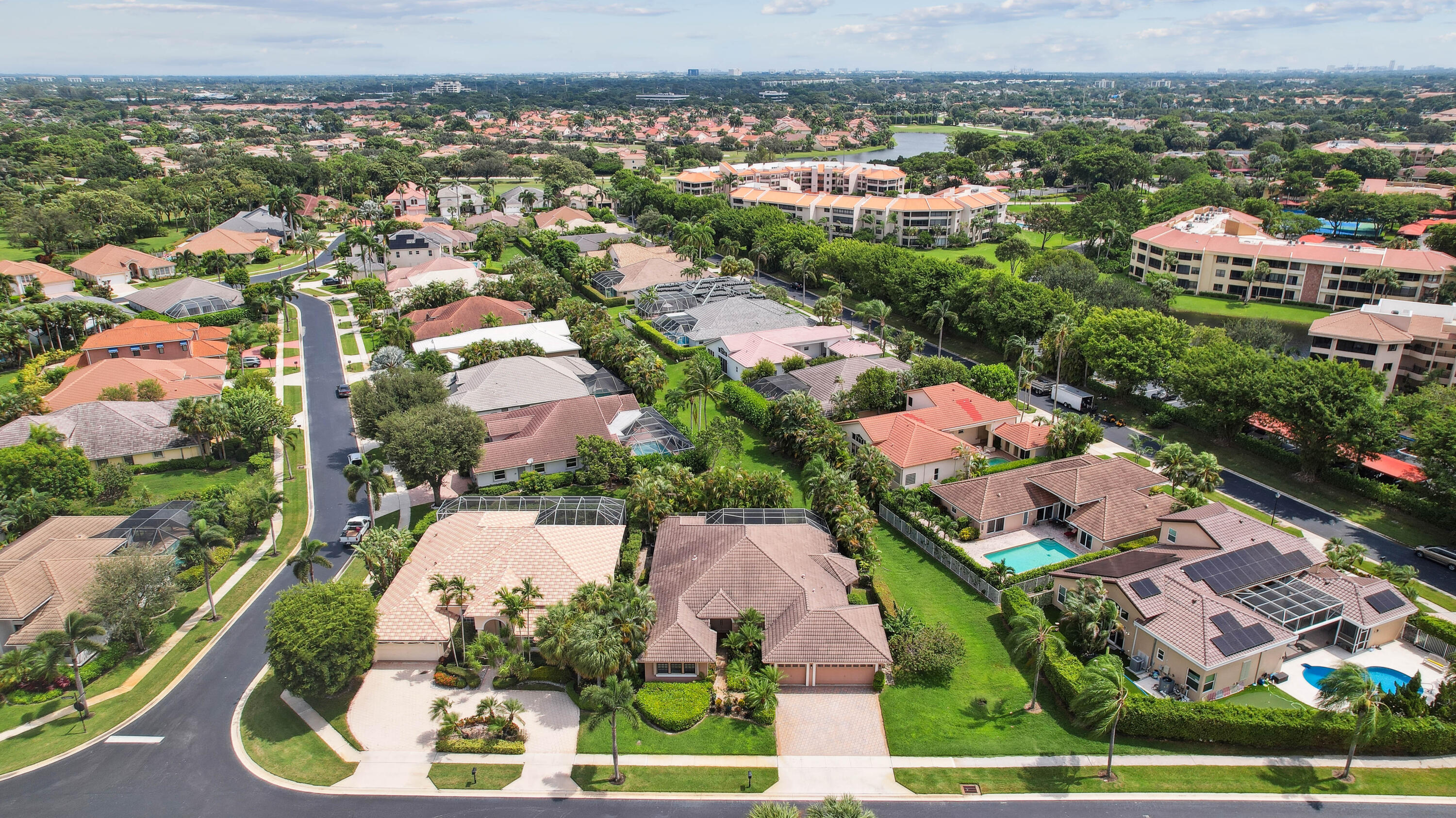 7726 La Corniche Circle Boca Raton, FL 33433 - Photo 26 of 27 an aerial view of residential houses with outdoor space