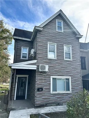 a front view of a house